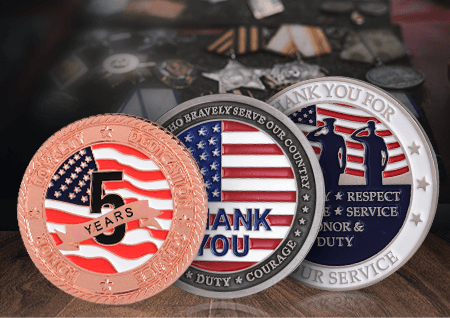 Honor Custom Challenge Coins for sale
